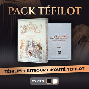 Pack Téhilim / Kitsour Likouté Téfilot — Noir