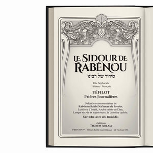 Le Sidour de Rabénou – Commenté — Blanc